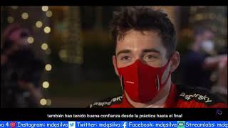 entrevistas a pilotos post clasificación: Charles Leclerc y Sebastian Vettel