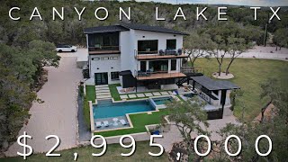 Must See! Inside Unique $3,000,000 Three Level Luxury Home by Luxxis Design in Canyon Lake Texas