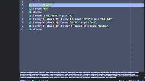 Tidal live coding - wobbly techno beat