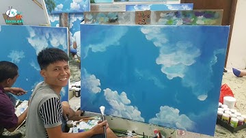 Nhật ký Ngày thứ nhất, bài trần mây khóa K5. Khóa học vẽ tranh tường do T.Tâm Mỹ Thuật Việt tổ chức