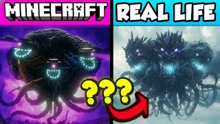 67 Minecraft Bosses Mobs Animated in Real Life (Real Life Comparison)