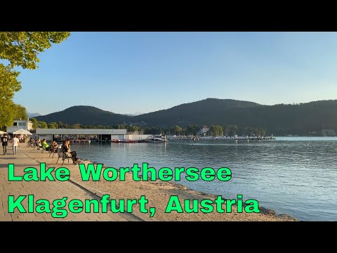 Lake Worthersee - A walk around the popular lake of activities in Klagenfurt, Austria [4K UHD]