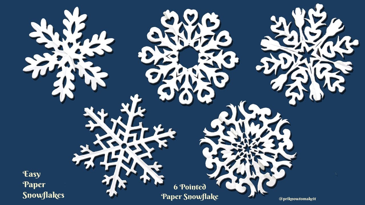 Paper Snowflake Tutorial Learn How To Make Snowflakes Room Decoration