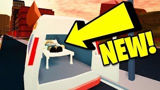 Jailbreak AMBULANCE UPDATE! VOLCANO ERUPTING & SECRET ASIMO ACCOUNT FOUND (Roblox Jailbreak Update)