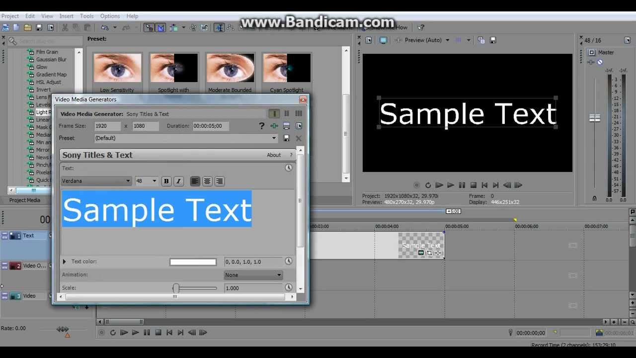 How To Make Cool Text In Sony Vegas Movie Studio Platinum 12 Youtube