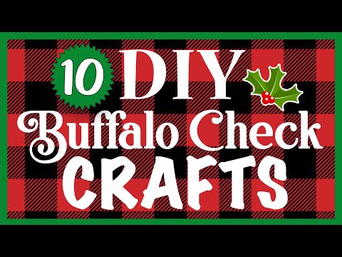 10 EASY Buffalo Check CHRISTMAS Crafts! 🎄 Dollar Tree DIYs