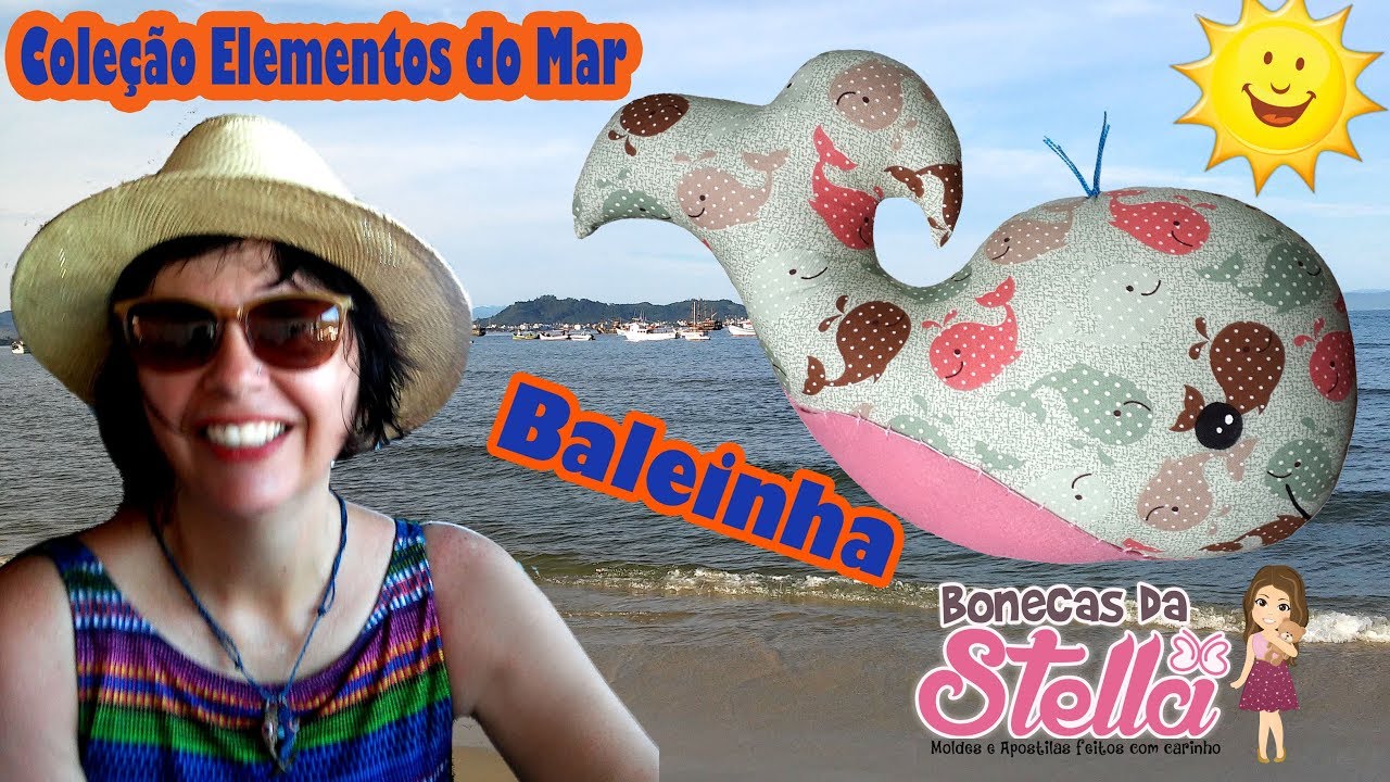 Curso baleia de Tecido #coleçaoelementosdomar