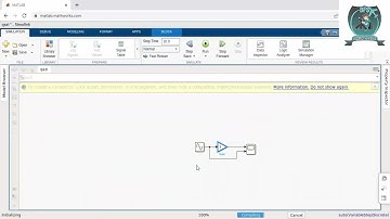 Getting Started with Simulink | How to Build and Simulate Simple Simulink Model | MATLAB Simulation