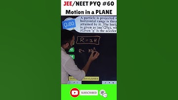 #60 A particle is projected with velocity u so that its horizontal range is three times the maximum