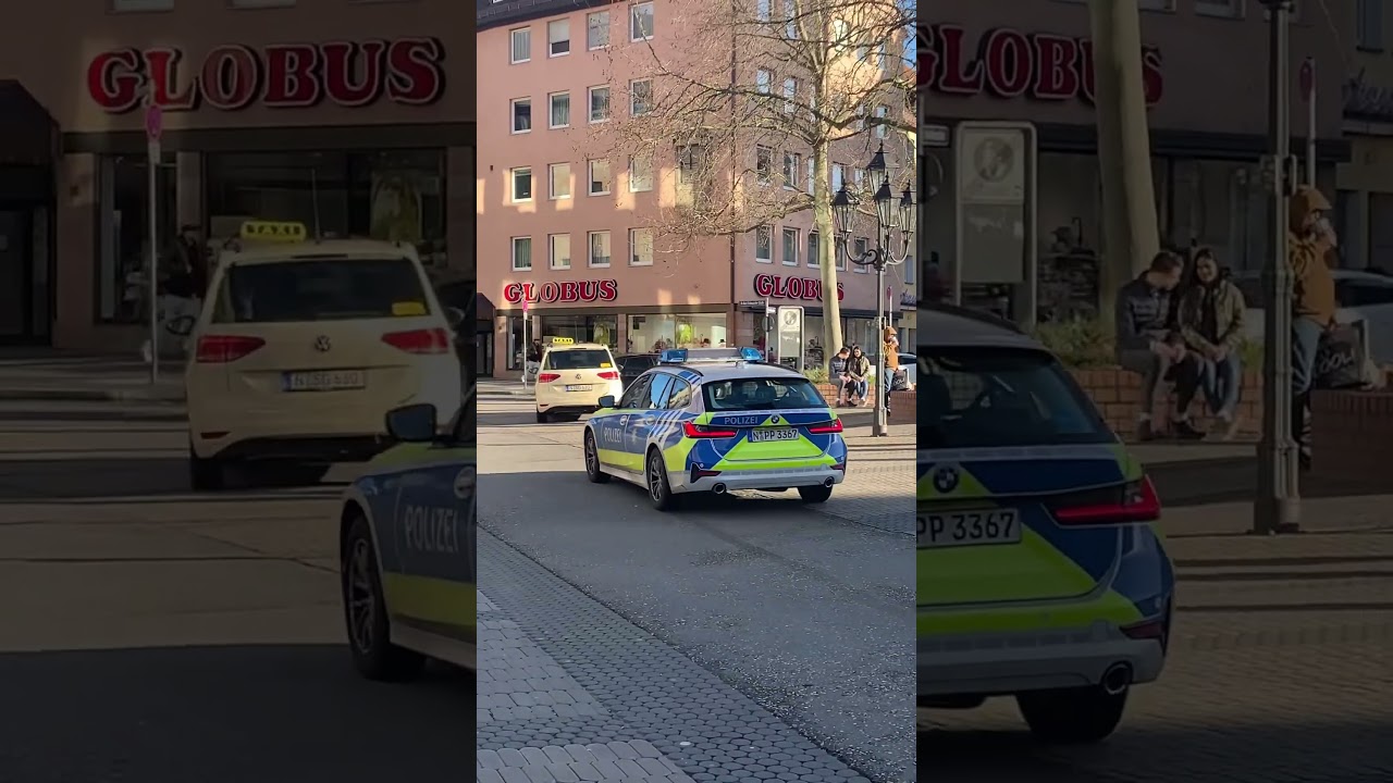 Polizei Einsatz Nürnberg Police Operation Germany Полиция