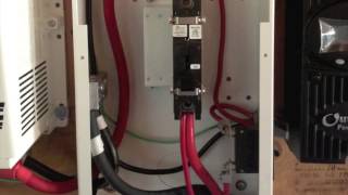 Enclosure Panel Wiring Solar to Charge Controller, Batteries, and Inverter