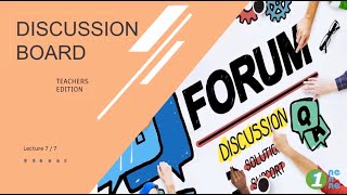1on1 Classroom for Teachers: Working with the Discussion Forum