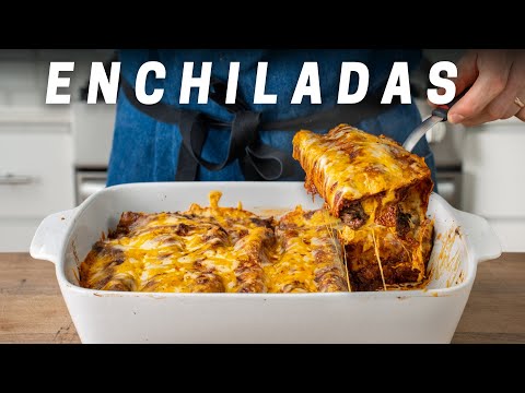 Very Good Tasting Enchiladas Shredded Beef with Red Sauce