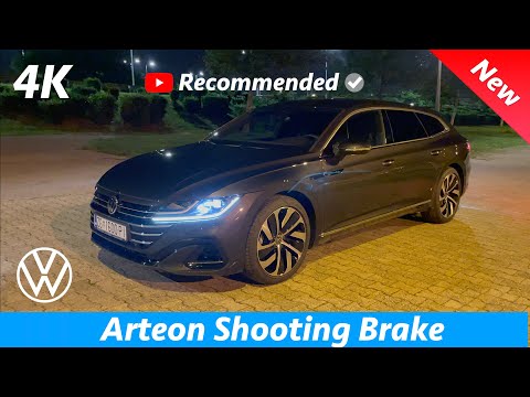 Volkswagen Arteon Shooting Brake (R- Line) 2021 - 4K'da İLK gece görünümü | Dış iç mekan