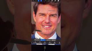 Fixing Tom Cruise teeth on procreate app