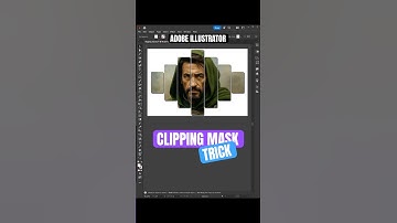Clipping Mask with Multiple Shapes in Illustrator 😳🔥