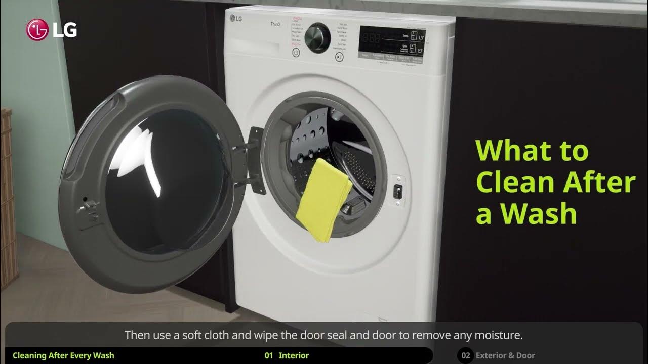 How to keep your LG washing machine clean YouTube