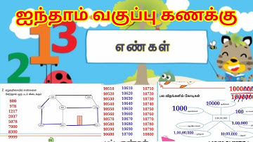 ஐந்தாம் வகுப்பு கணக்கு எண்கள் முதல் பருவம் பயிற்சி 2.1 @sivaselvilaksitha