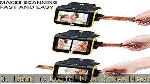 KODAK Slide N SCAN Film and Slide Scanner with Large 5” LCD Screen, Convert Color & B&W Negatives &