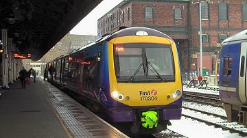 Manchester Picc. to Huddersfield - First Trans-Pennine Express Class 170 20-01-13