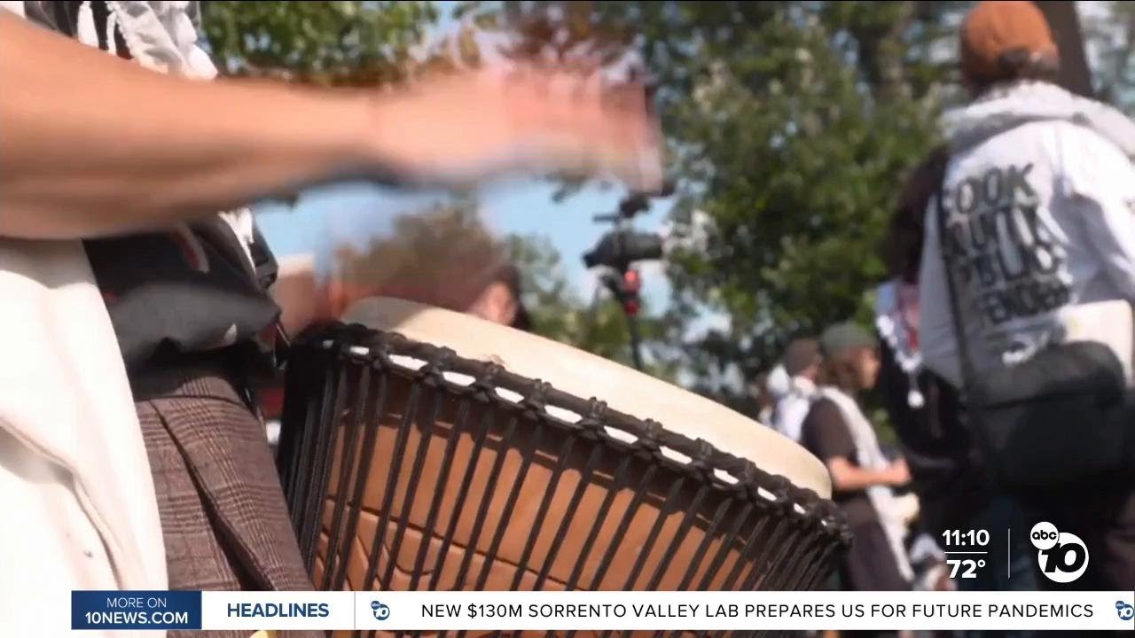 UCSD professor protesting at DNC - YouTube