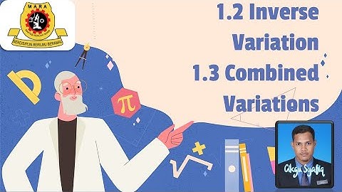 Chapter 1 Modern Mathematics (1.2 Inverse Variation 1.3 Combined Variation)