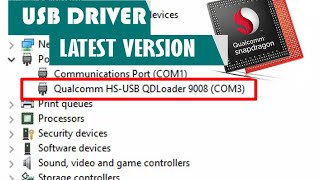 Instal Usb driver qualcom -HS USB Qdloader 9008 windows 7,8,10 32/64bit