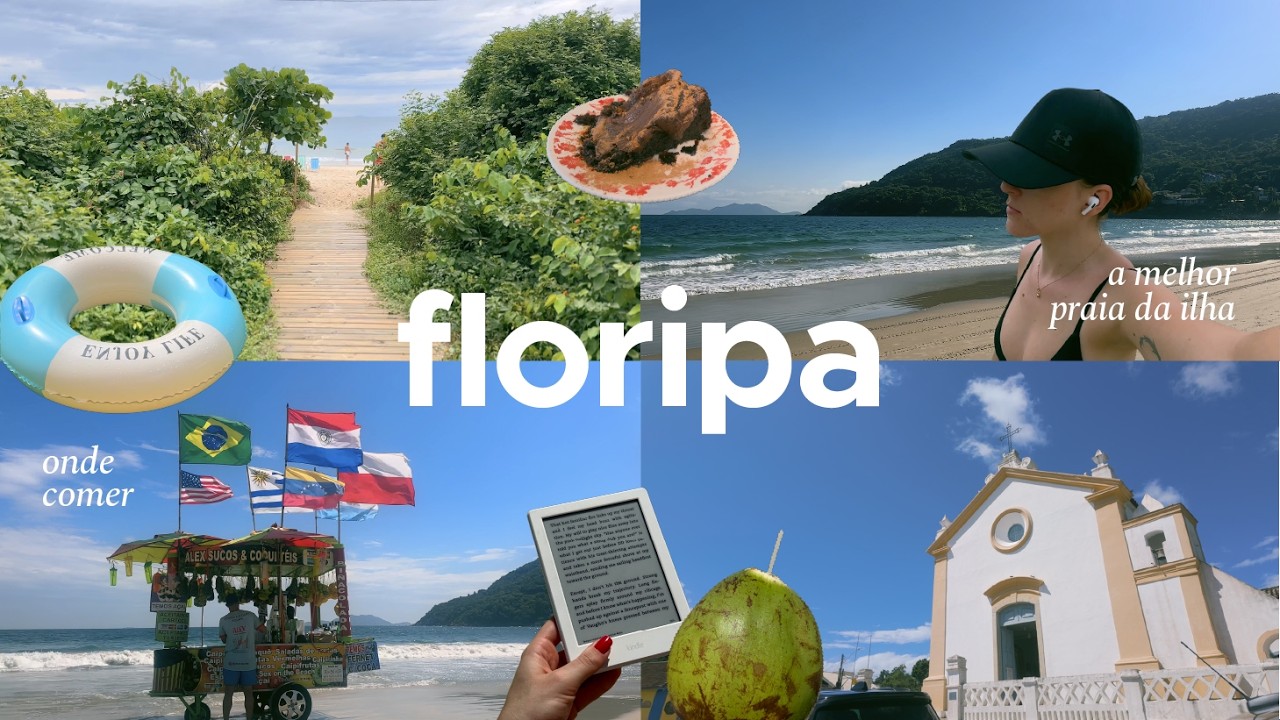 VLOG FLORIANÓPOLIS: praia, bar, restaurantes & café 🌊🌴