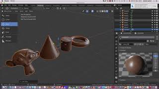 prt 1 Blender : assign material to multiple objects