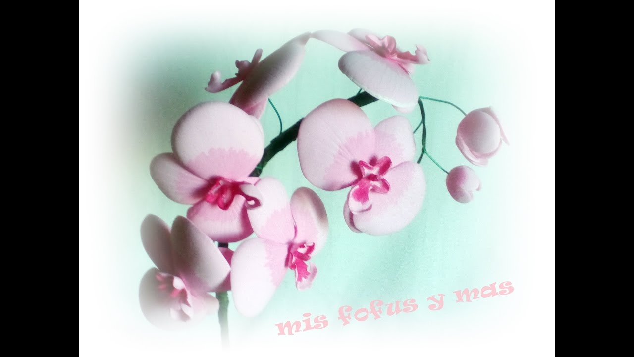 FLORES GOMA EVA ***ORQUIDEAS***