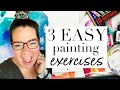 What to paint for beginners  3 watercolor painting exercises