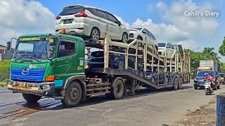 Kompilasi Hunting Truk Pengangkut Mobil \u0026 Motor | Spotting Car Carrier Truck | Hino Isuzu Fuso