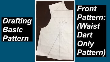 Drafting Basic Front Pattern: Using shoulder slope &Front strap Measurements #42 |Ruhoni Sewing 🧵