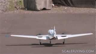 RC Aerodyne: Scale Beechcraft Baron ARF Test Flight