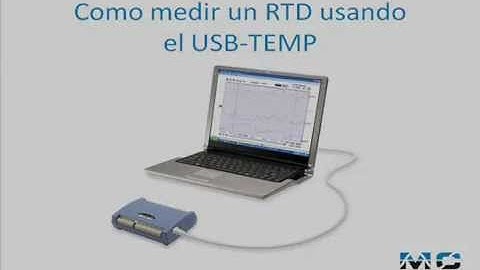 Como medir un RTD usando el USB-TEMP