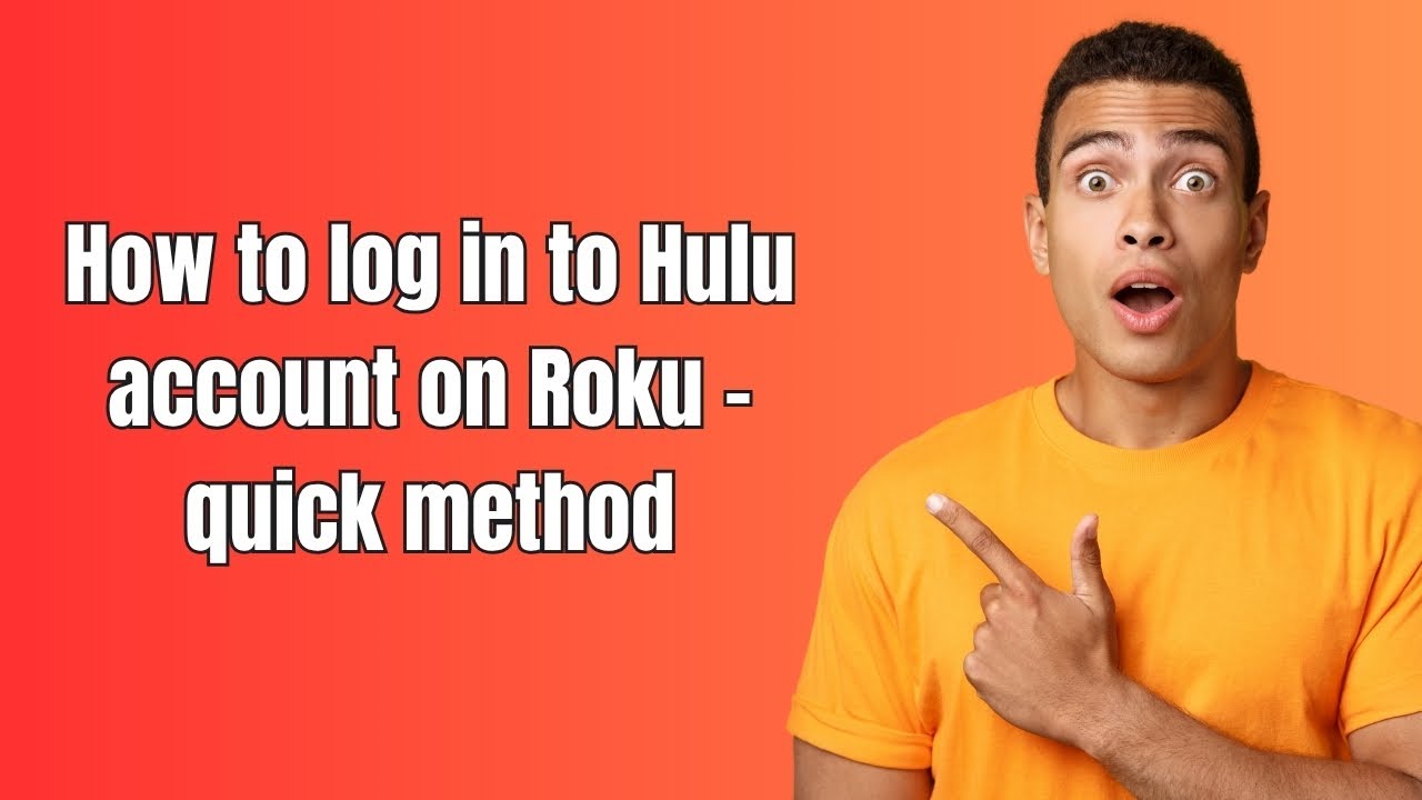How to log in to Hulu account on Roku - quick method