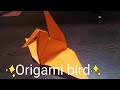 Orgami flapping paper bird!!!