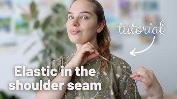 Add a clear elastic into your t-shirt shoulder seams!