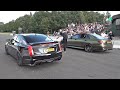 Cadillac CTS-V Straight Pipes Exhaust vs BRABUS Mercedes-AMG E63S 4Matic+