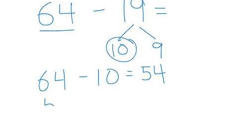 Splitting Up the Second Number Subtraction Strategy