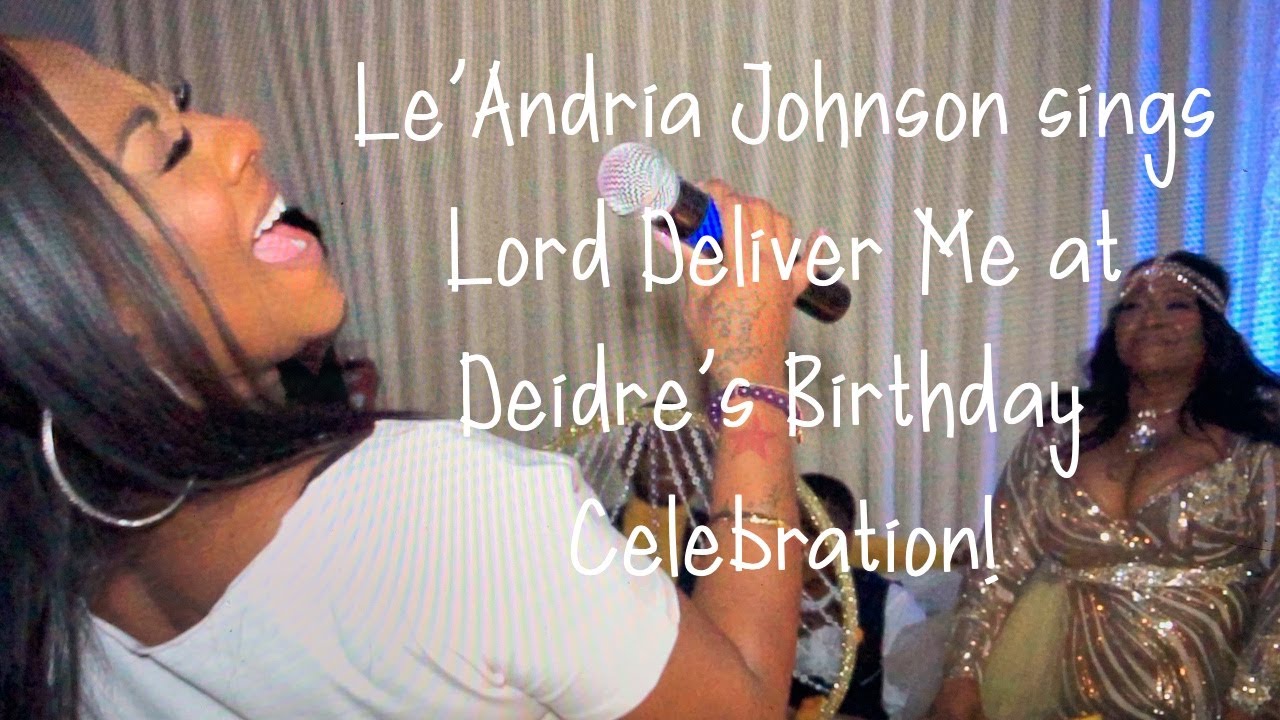 Le'Andria Johnson sings "Lord Deliver Me" at Deidre Weems "Fabulous 50