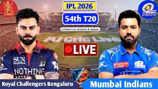RCB Vs MI 54th T20 Live Match Score | Live Score Analysis & Commentary | IPL 2026 Cricket Match screenshot 3