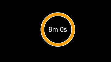 Silent 9 Minute Timer | Visual Progress Bar Timer
