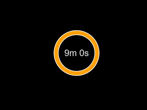 Silent 9 Minute Timer | Visual Progress Bar Timer