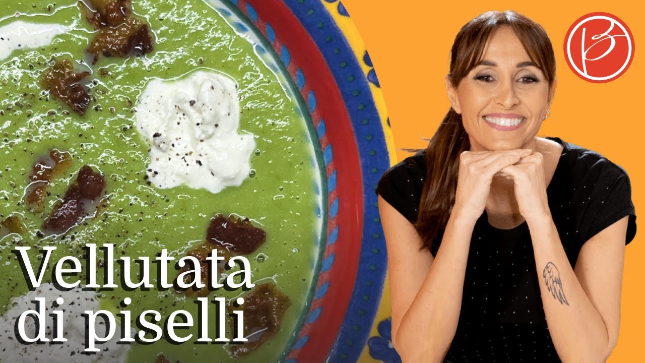 Vellutata di piselli con burrata e bacon - Benedetta Parodi Official