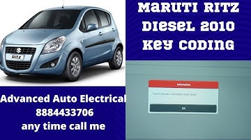 Maruti Ritz diesel 2010 Model Key Programming On Thinktool Master MR @zameerahmedmysore @ecmrepair