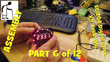EC1204 Digital Clock Kit Assembly PART #6 Side 2 SMD components