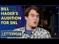 Bill Hader on His SNL Audition | Letterman