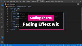 Fade effect with CSS