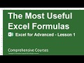 The Most Useful Excel Formulas - Excel for Advanced - Lesson 1